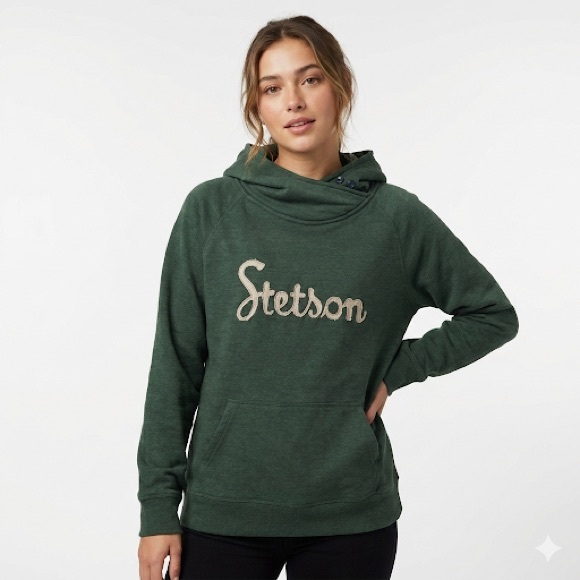 Stetson Women’s Western Script Hoodie Fleece XL - Picture 1 of 9